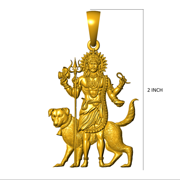 Kaal Bhairav Pendant – 3D CAD Design STL 3DM Ready for Casting