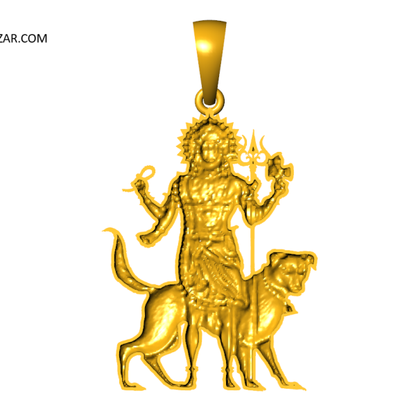 Kaal Bhairav Pendant – 3D CAD Design STL 3DM Ready for Casting