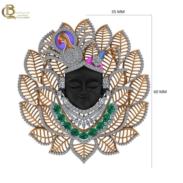 Exclusive Lord Krishna Diamond Pendant 3d Cad File