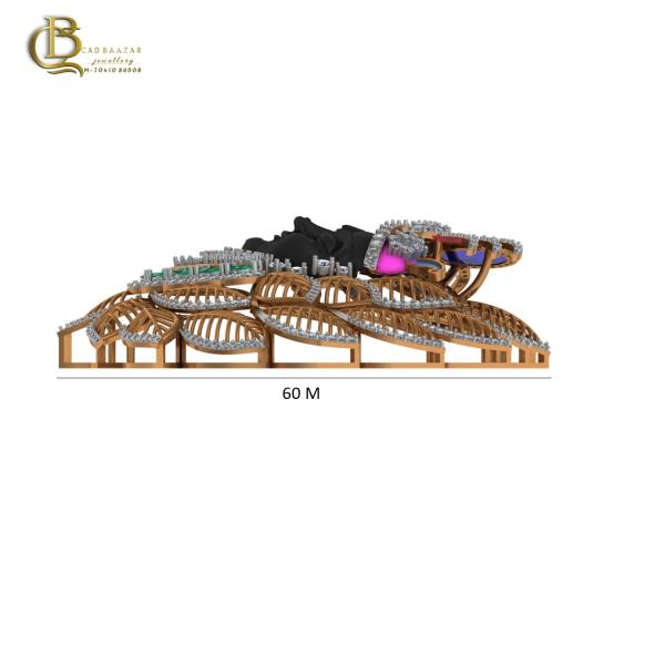 Exclusive Lord Krishna Diamond Pendant 3d Cad File