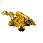 Krishna Gold Pendant 3dm Cad File