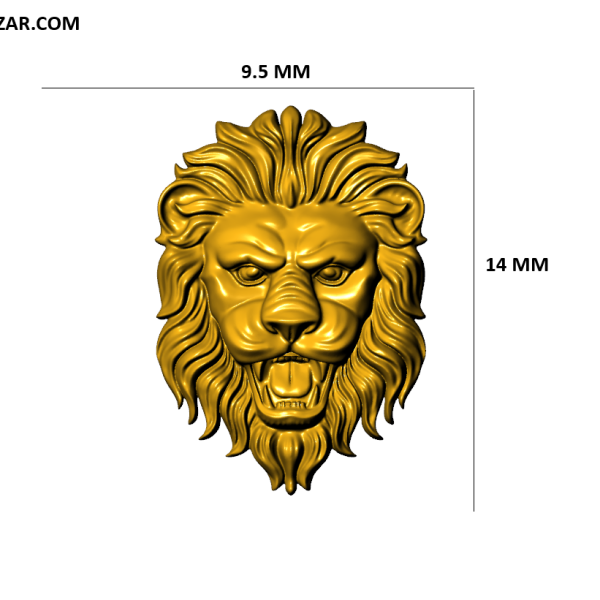 Lion Head Gold Logo Luxury 3d Cad File